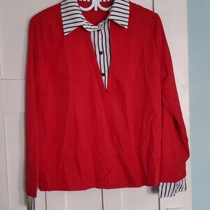 NWOT Striped 2 in1 Shirt
